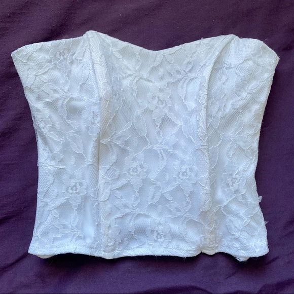 80s vintage lace bustier corset - Picture 1 of 3